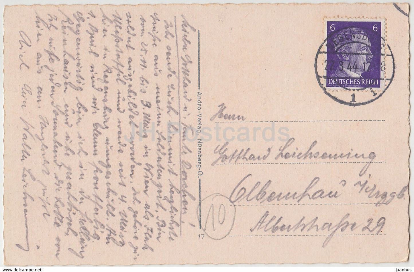 Kehlheim ad Befreiungshalle - alte Postkarte - 1944 - Deutschland - gebraucht