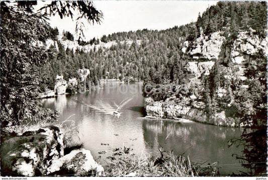 Les Bassins du Doubs - Frontiere Franco Suisse - Bassin de la Vierge - 10706 - old postcard - Switzerland - unused - JH Postcards