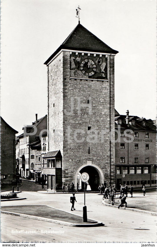 Schaffhausen - Schwabentor - 4352 - old postcard - 1945 - Switzerland - used - JH Postcards