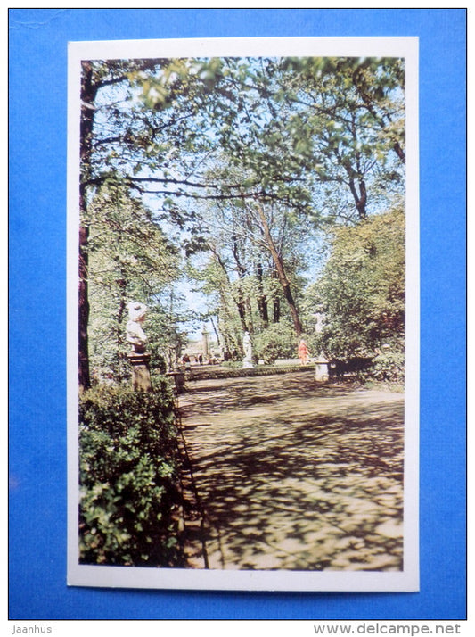 Avenue leading to the Neva river - The Summer Gardens - Leningrad - St. Petersburg - 1971 - Russia USSR - unused - JH Postcards