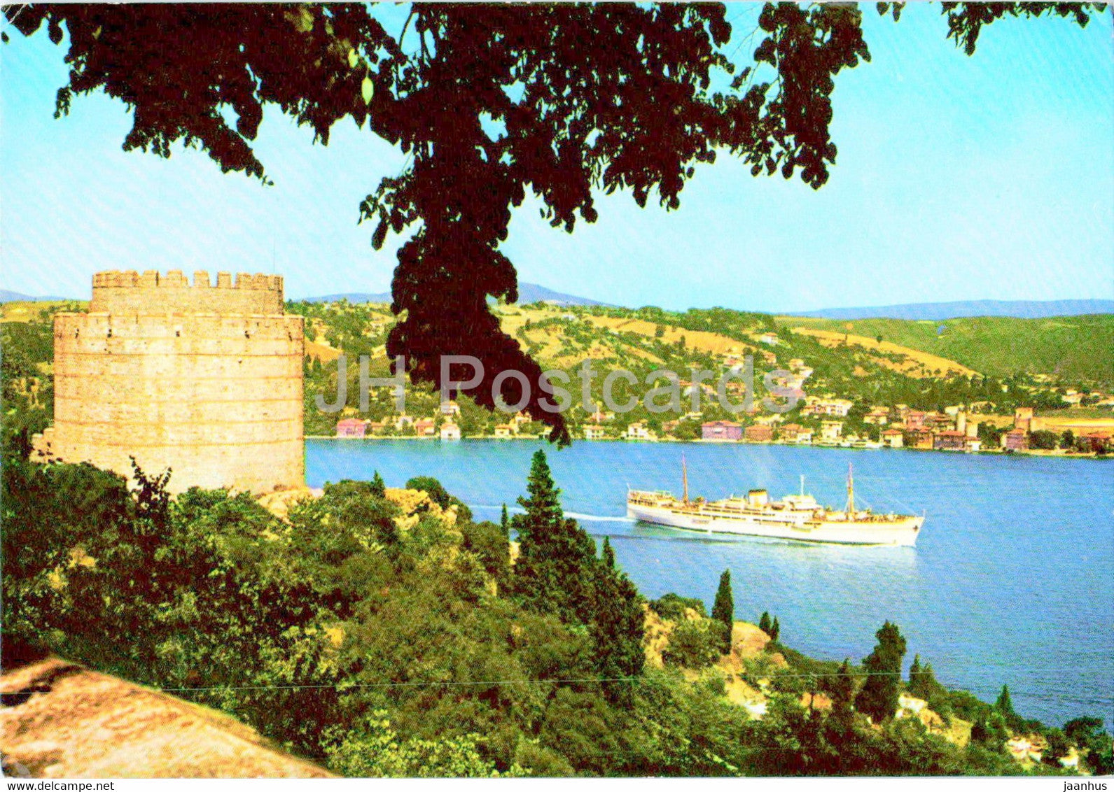 Istanbul - View of the Bosphorus from European side - ship - 1967 - Turkey - used - JH Postcards