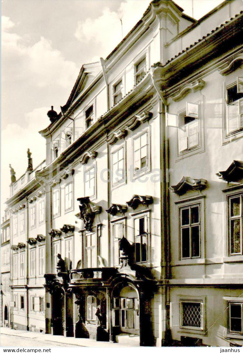 Praha - Prague - Morzinsky palac v Nerudove ulice - Morzinsky Palace - Czech Republic - Czechoslovakia - unused - JH Postcards