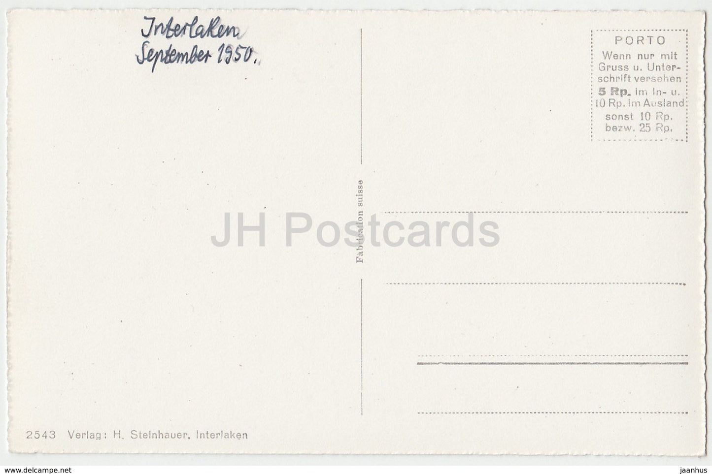 Interlaken - multiview - 2543 - Switzerland - 1950 - used