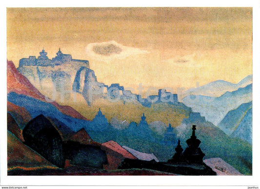 painting by N. Roerich - Ladak . Tibet - Russian art - 1974 - Russia USSR - unused - JH Postcards