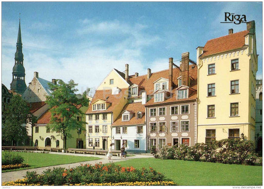 The Square near the Philharmonic Concert Hall - Riga - 1989 - Latvia USSR - unused - JH Postcards