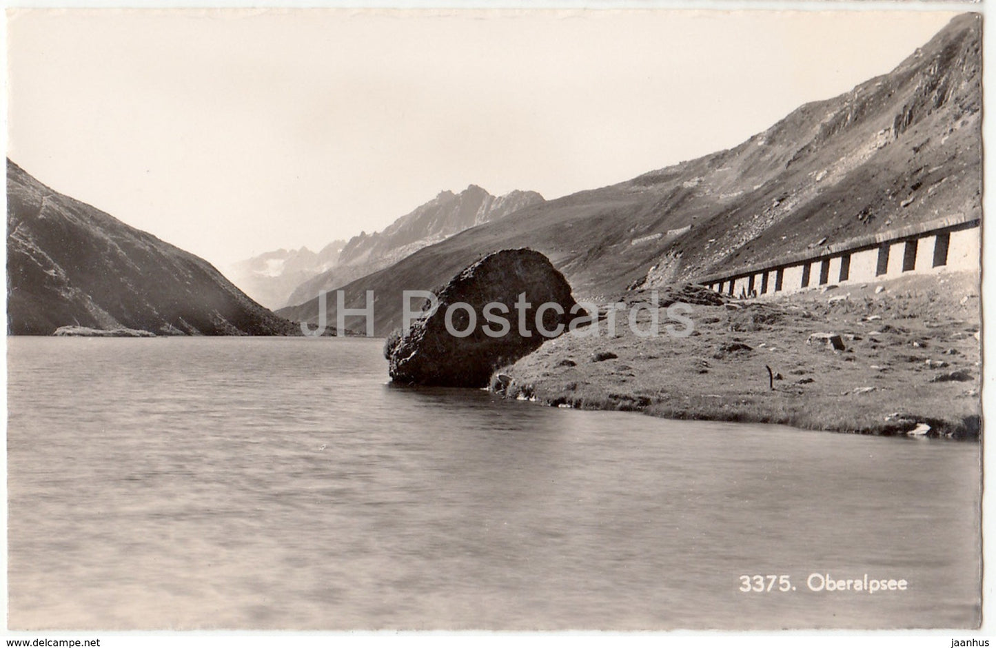 Oberalpsee - 3375 - Switzerland - old postcard - unused - JH Postcards