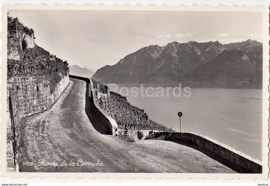 Route de la Corniche - 5108 - Switzerland - 1958 - used - JH Postcards