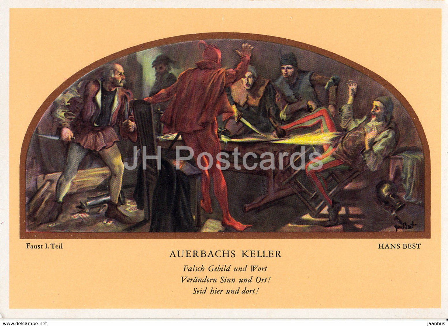 Leipzig - Auerbachs Keller - 1965 - DDR Germany - unused - JH Postcards