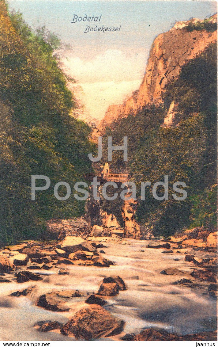 Bodetal - Bodekessel - old postcard - 1905 - Germany - unused - JH Postcards