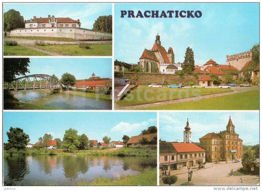 Prachaticko - Dub u Vodnan - Strunkovice nad Blanici - Prachatice - Netolice - Czechoslovakia - Czech - unused - JH Postcards