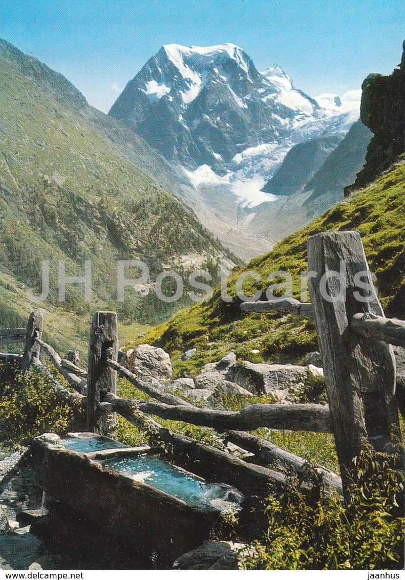 Arolla - le mont Collon 3637 m - 14022 - 1974 - Switzerland - used - JH Postcards