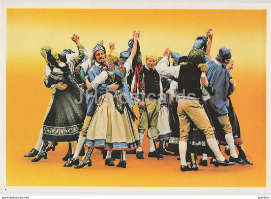 Die Marburger - Trachten der evangelischen und katholischen Dorfer - folk costumes - Germany - unused - JH Postcards