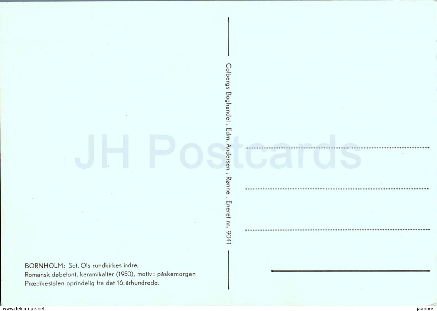 Bornholm - Sct Ols rundkirkes indre - Runder Kircheninnenraum - 9041 - Dänemark - unbenutzt 