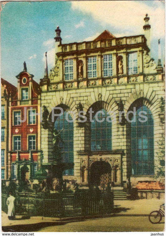 Gdansk - Danzig - Dwor Artusa - 1960 - Poland - used - JH Postcards