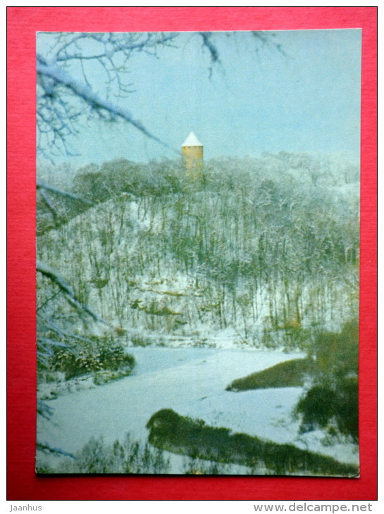 View from the rope-way on the Turaida Castle Tower - Sigulda - Latvia USSR - unused - JH Postcards