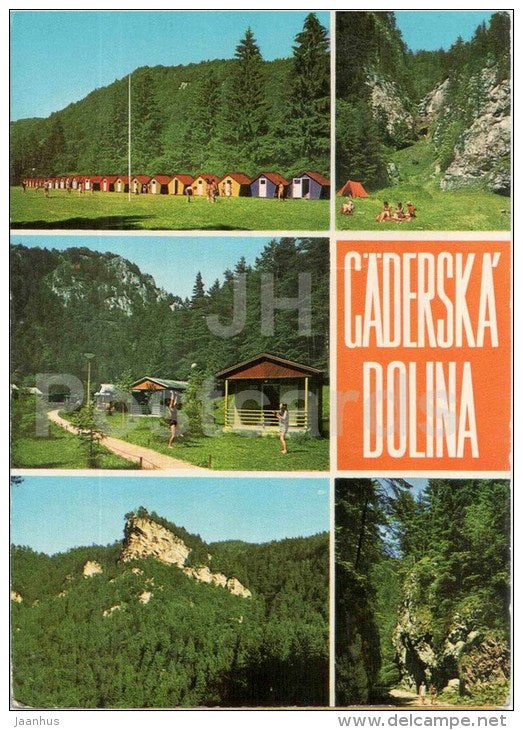 Gaderska Dolina - valley - camping area - Czechoslovakia - Slovakia - used - JH Postcards