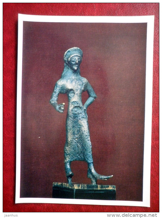 Statue of the Goddess Turan (Aphrodite) , 5th century BC - Etruscan Art - Antique - 1973 - Russia USSR - unused - JH Postcards