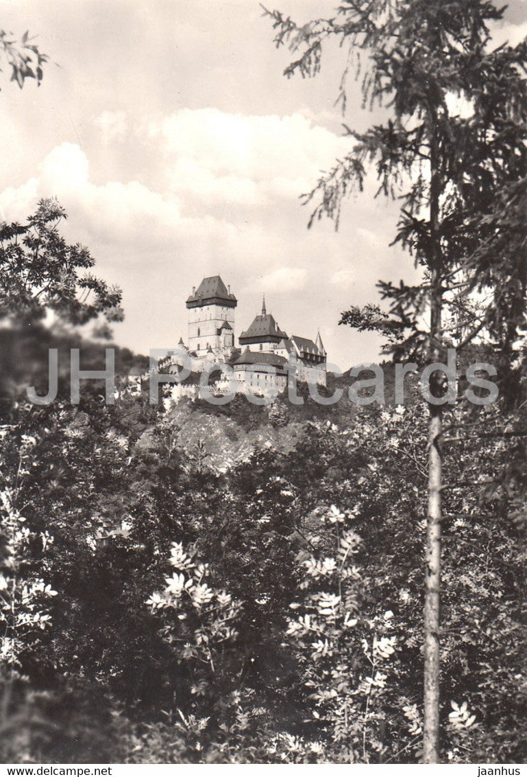 Hrad - Karlstejn Castle - 1960s - Czechoslovakia - Czech Republic - used - JH Postcards