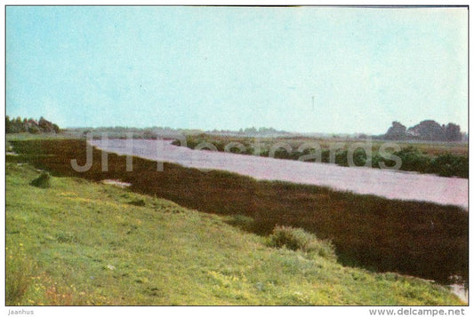 The Lielupe river near Emburga - Latvia USSR - unused - JH Postcards