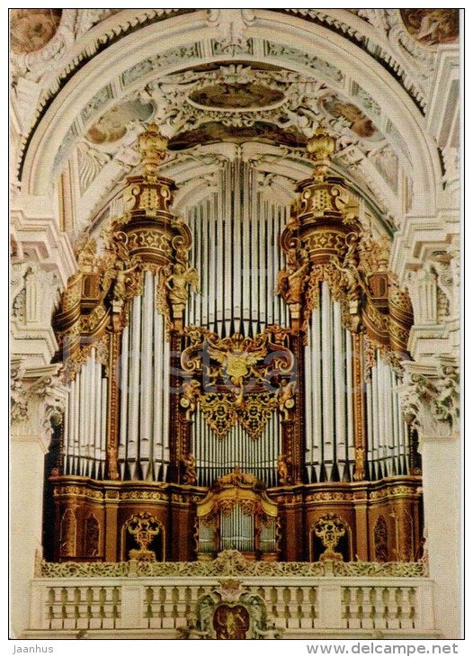 Grosste Kirchenorgel der Welt im Dom zu Passau - orgel, organ, orgue - Germany - nicht gelaufen - JH Postcards