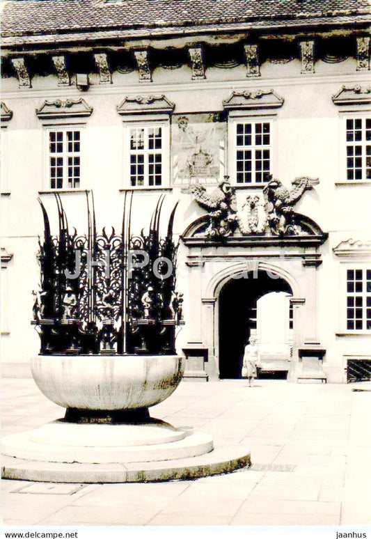 Brno - nadvori nove radnice - New Town Hall Court Yard - 1961 - Czech Repubic - Czechoslovakia - used - JH Postcards