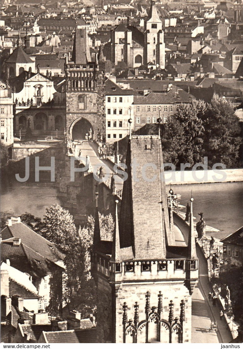 Praha - Prague - Karluv Most - Charles Bridge - 1966 - Czechoslovakia - Czech Republic - used - JH Postcards