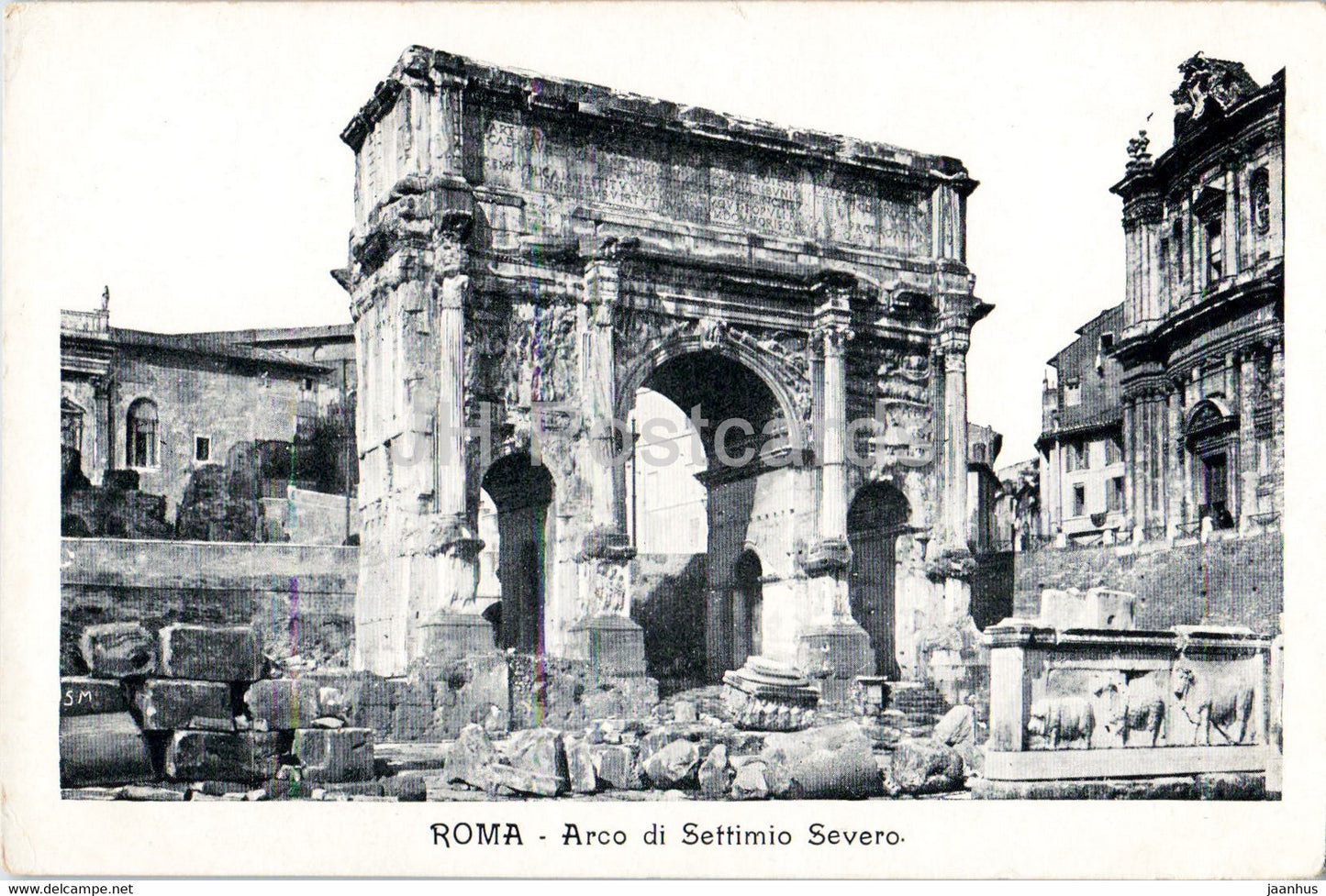 Roma - Rome - Arco di Settimo Severo - ancient world - old postcard - Italy - unused - JH Postcards