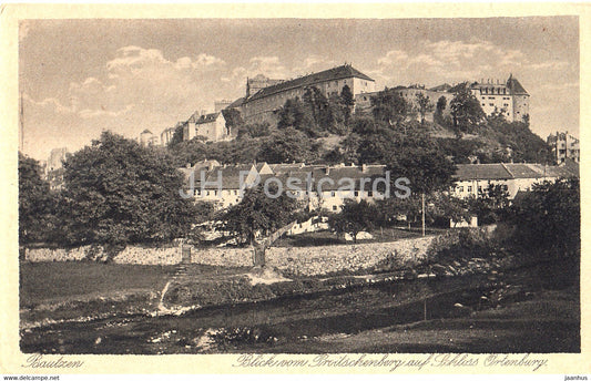 Bautzen - Blick vom Proitschenberg auf Schloss Ortenburg - Deutsche Heimatbilder - old postcard - Germany - unused - JH Postcards