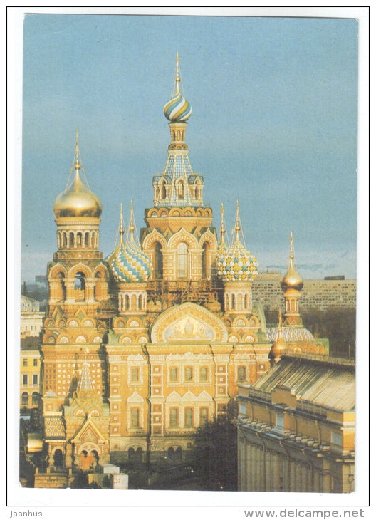 The Church of the Resurrection of Christ - Leningrad - St. Petersburg - 1991 - Russia USSR - unused - JH Postcards