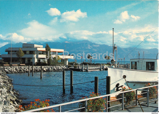 Lausanne Ouchy - Le Port - ship - 10126 - Switzerland - unused - JH Postcards