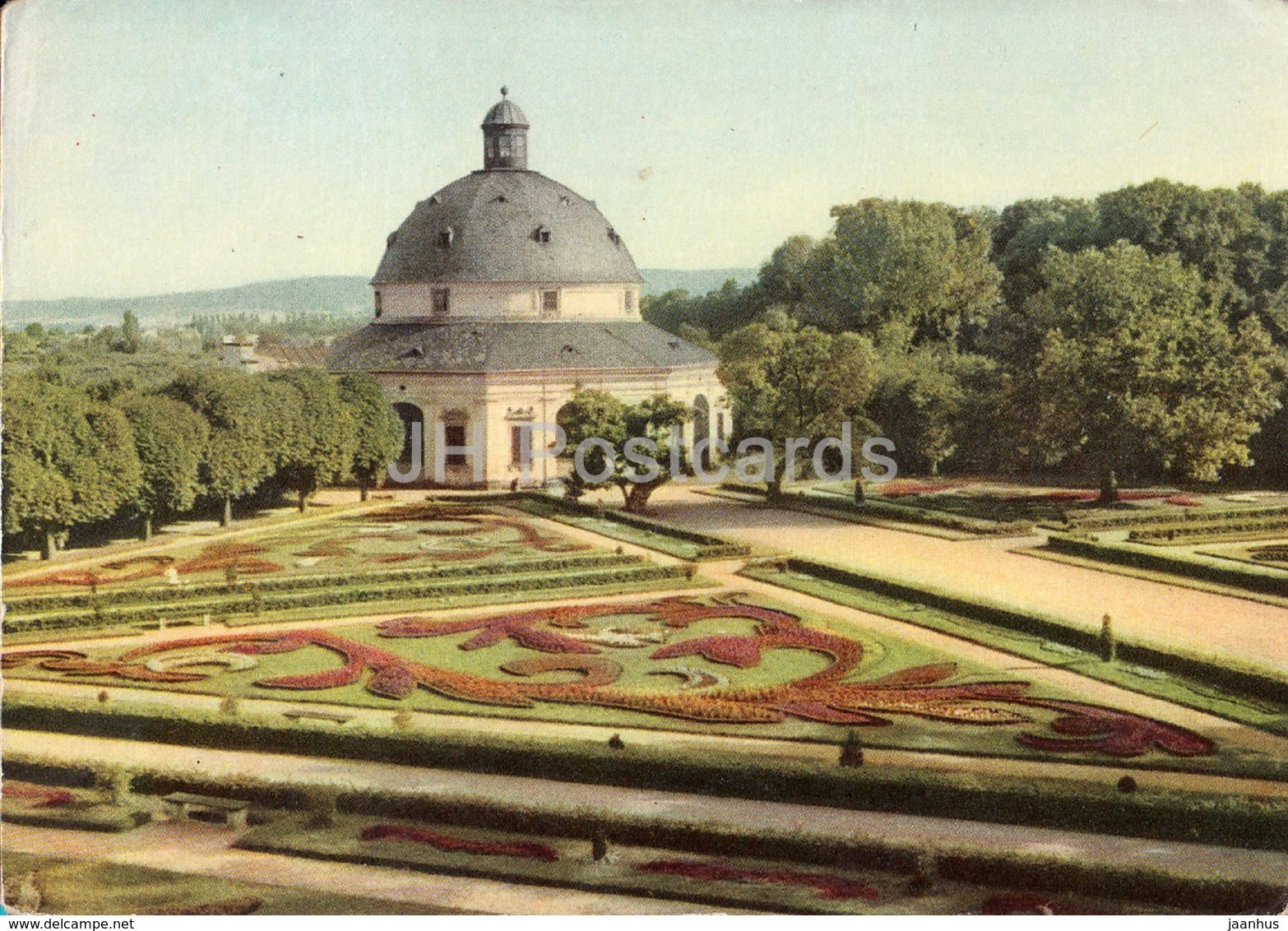 Kromeriz - flower garden - Czechoslvakia - Czech Republic - unused - JH Postcards