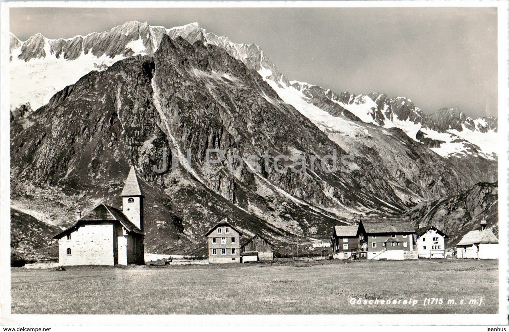 Goscheneralp 1715 m - old postcard - 1954 - Switzerland - used - JH Postcards