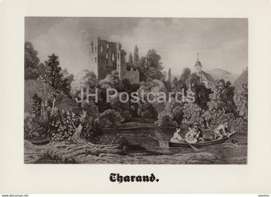 Tharand by Ludwig Richter - Sachsische Burgen - Saxon Castles - DDR Germany - unused - JH Postcards