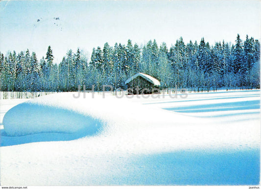 Vintervy i Bollnas - Winter view in Bollnas - 1982 - Sweden - used - JH Postcards