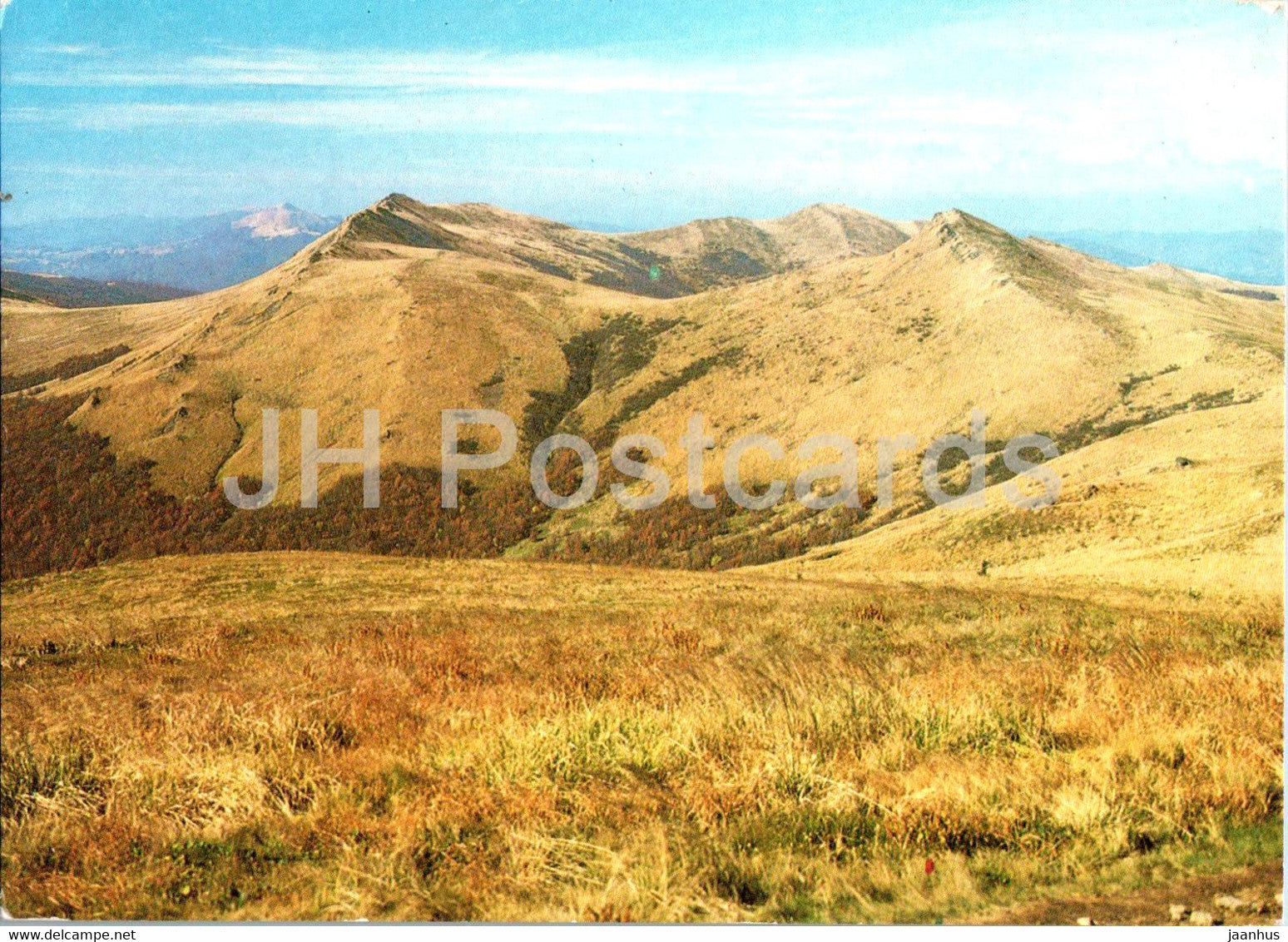 Bieszczady - panorama Krzemienia 1335 m - panorama of Krzemien - Poland - unused - JH Postcards