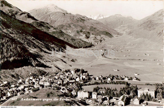 Andermatt gegen die Furka - 902 - old postcard - Switzerland - unused - JH Postcards