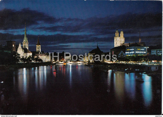 Zurich - Fraumunster - Grossmunster - St Peter - 5667 - Switzerland - unused - JH Postcards