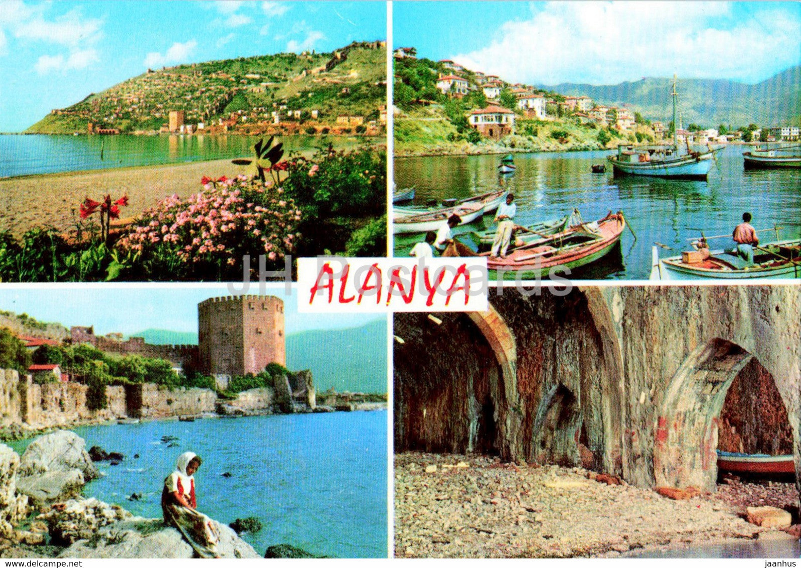 Alanya - Some views from the City - boat - AND - Keskin Color - Turkey - unused - JH Postcards