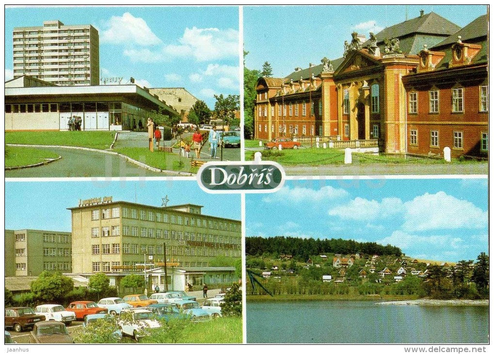 Dobris - castle - Recreation Area - Czechoslovakia - Czech - used - JH Postcards