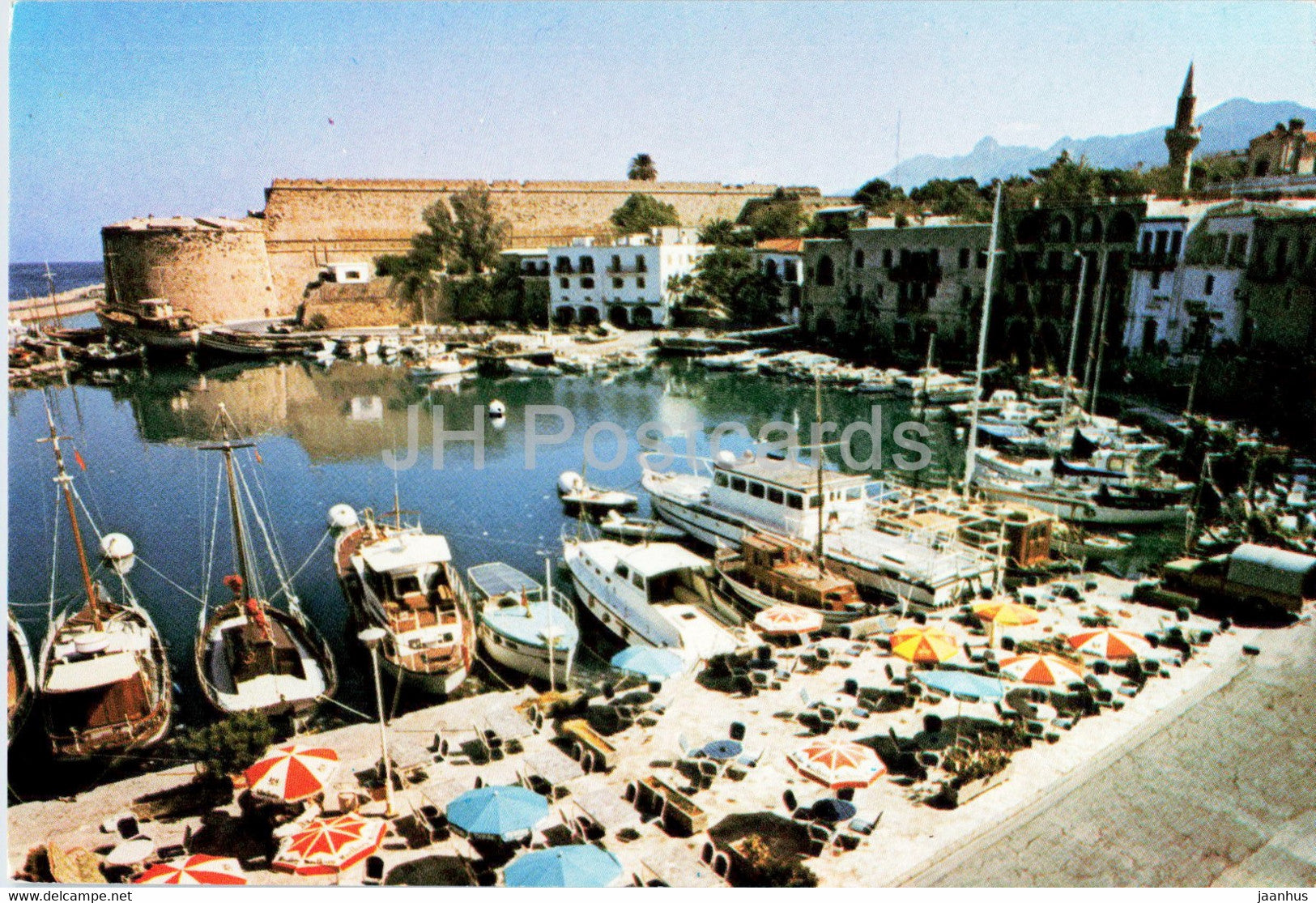 Girne - Kyrenia Harbour - boat - Turkey - unused - JH Postcards