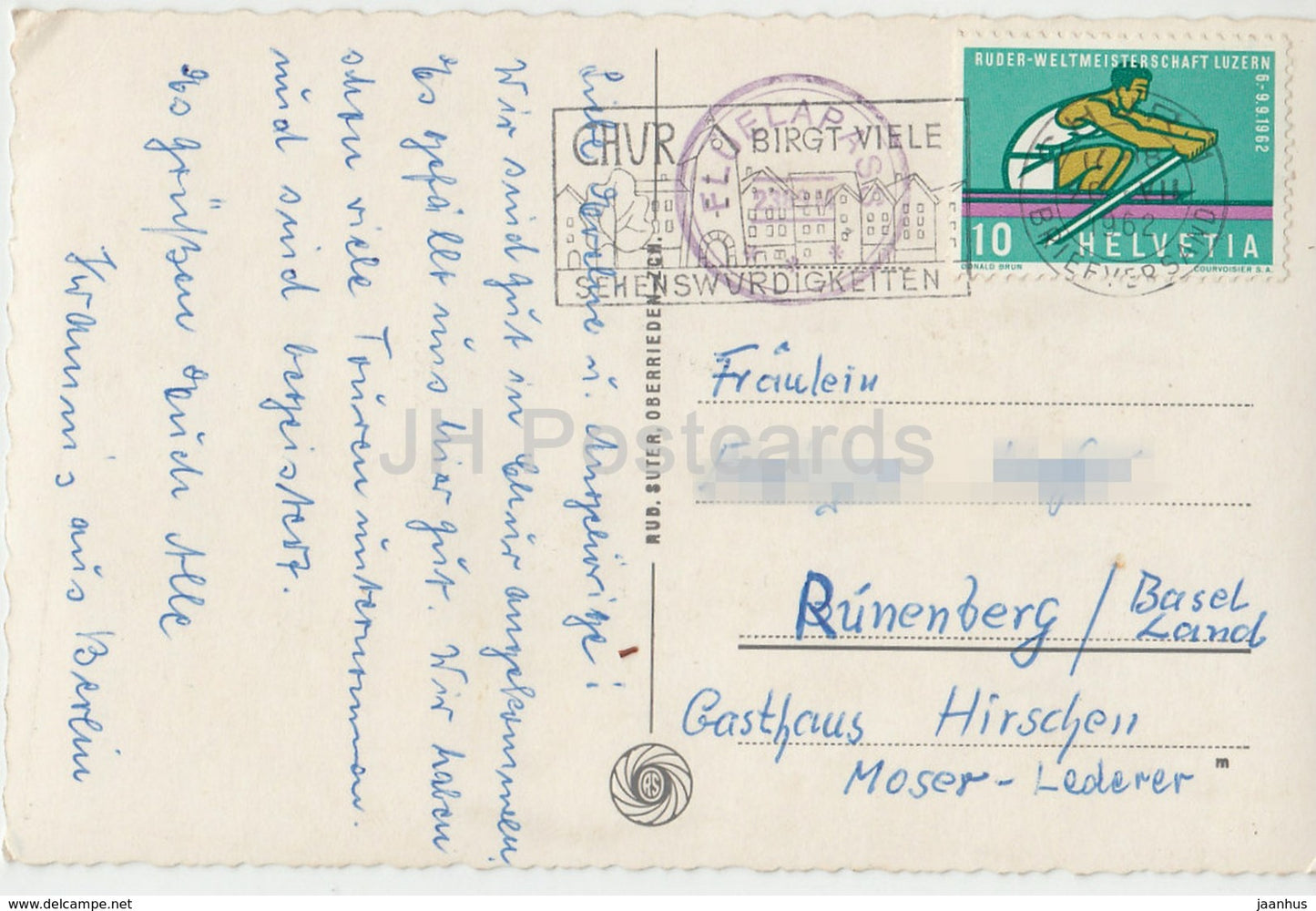 Fluela Hospiz 2389 m - 5933 - Switzerland - 1962 - used