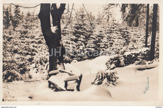 Harz im Winter - old postcard - 1929 - Germany - used - JH Postcards