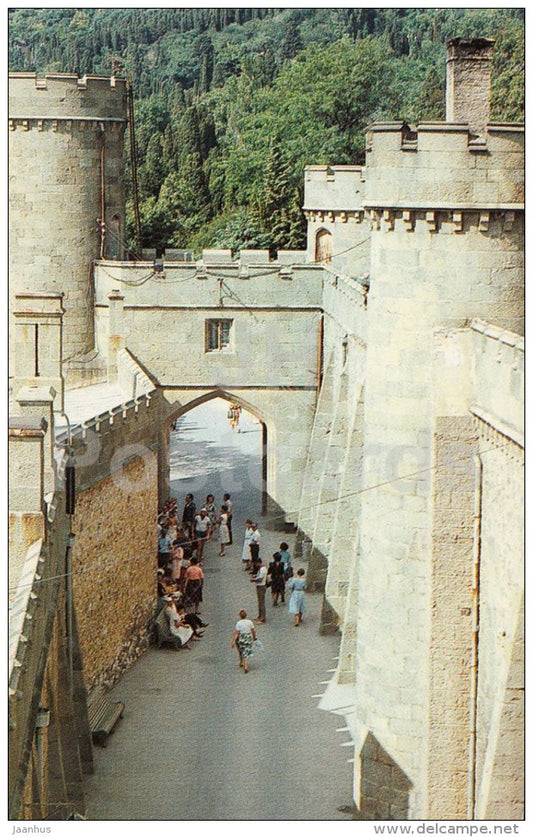 Shuvalovsky passage - Alupka Palace Museum - Crimea - 1989 - Ukraine USSR - unused - JH Postcards