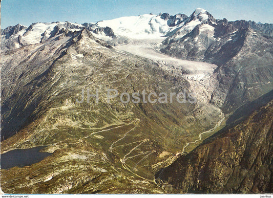 Grimselpass - Gletsch und Furkapass - Rhonegletscher - Galenstock - 2792 - Switzerland - unused - JH Postcards