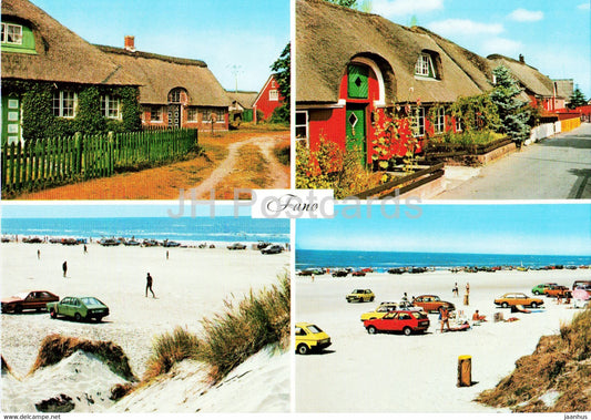 Fano - multiview - town views - beach - Denmark - used - JH Postcards