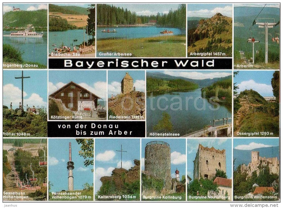 Bayerischer Wald - Von der Donau bis zum Arber - Blaibacher See - Arbersee - Pröller - 1100 - Germany - nicht gelaufen - JH Postcards