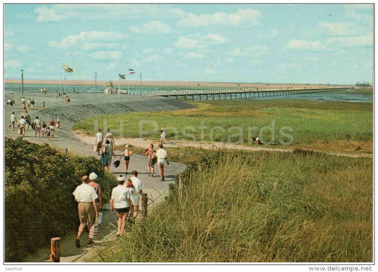 St. Peter Ording - Nordesee - Heil und Schwefelbad - Buhne mit Brücke - SP 20 - Germany - nicht gelaufen - JH Postcards