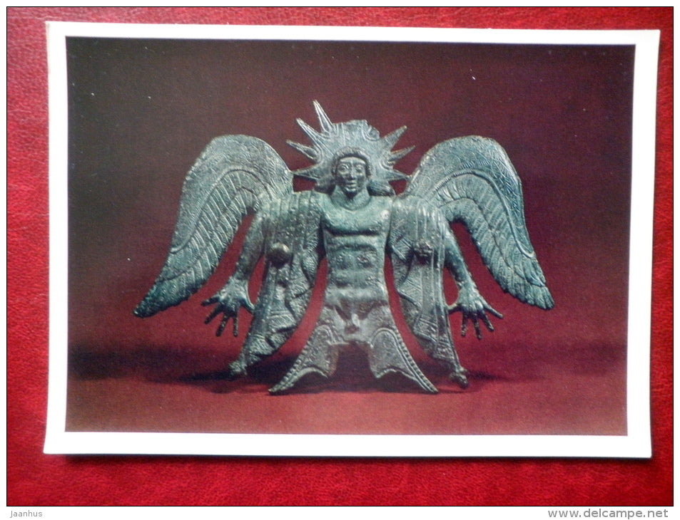 Ornament of a chariot , The God of the Sun , 5th century BC - Etruscan Art - Antique - 1973 - Russia USSR - unused - JH Postcards