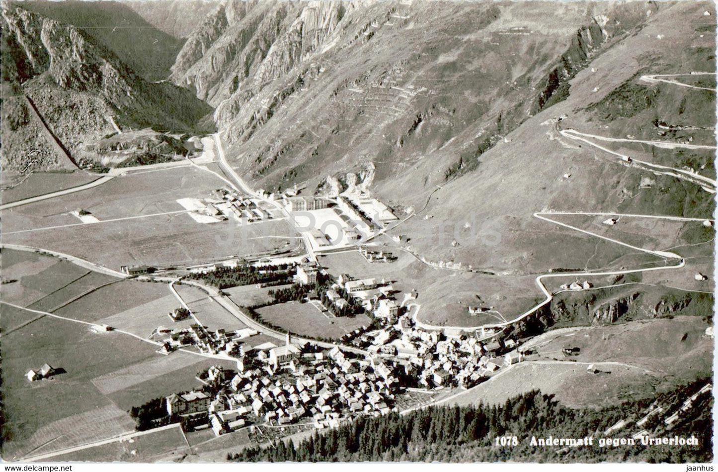 Andermatt gegen Urnerloch - 1078 - old postcard - 1952 - Switzerland - used - JH Postcards