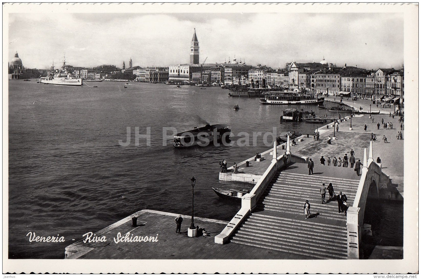 Riva Schiavoni - The Sclaves Shore - 53 - Venice - Venezia - Italy - Italia - unused - JH Postcards